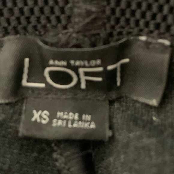 Loft Ann Tailor Dark Gray Pants/Leggings, Elastic Waistband, Ankle Zippers, XS - Picture 6 of 8